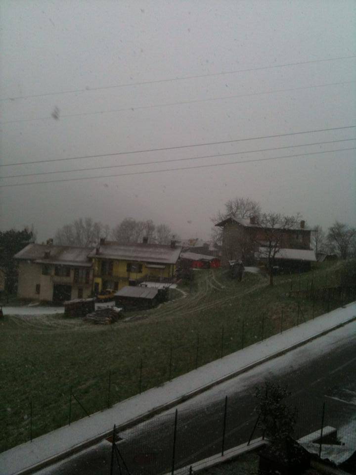 La prima neve in Bergamasca