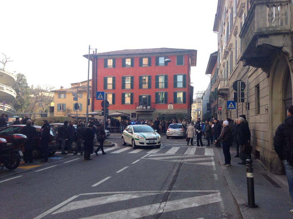 Allarme bomba al Tribunale di Bergamo
