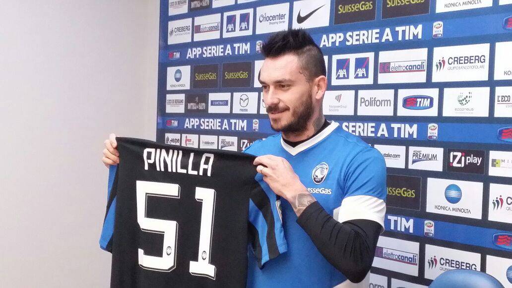 Atalanta, la presentazione di Pinilla