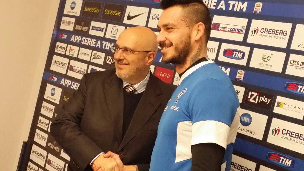 Atalanta, la presentazione di Pinilla