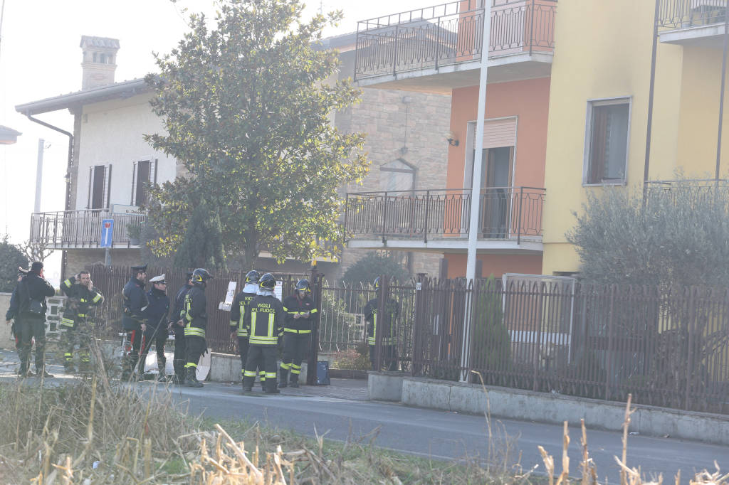 Calusco d'Adda, esplosione in una villetta