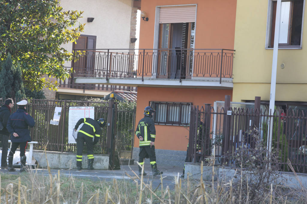 Calusco d'Adda, esplosione in una villetta