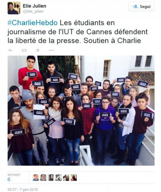 #JeSuisCharlie, hashtag per la libertà di espressione