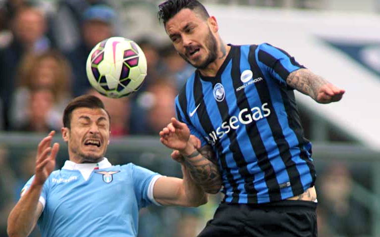 Parolo risponde a Biava: Atalanta-Lazio 1-1