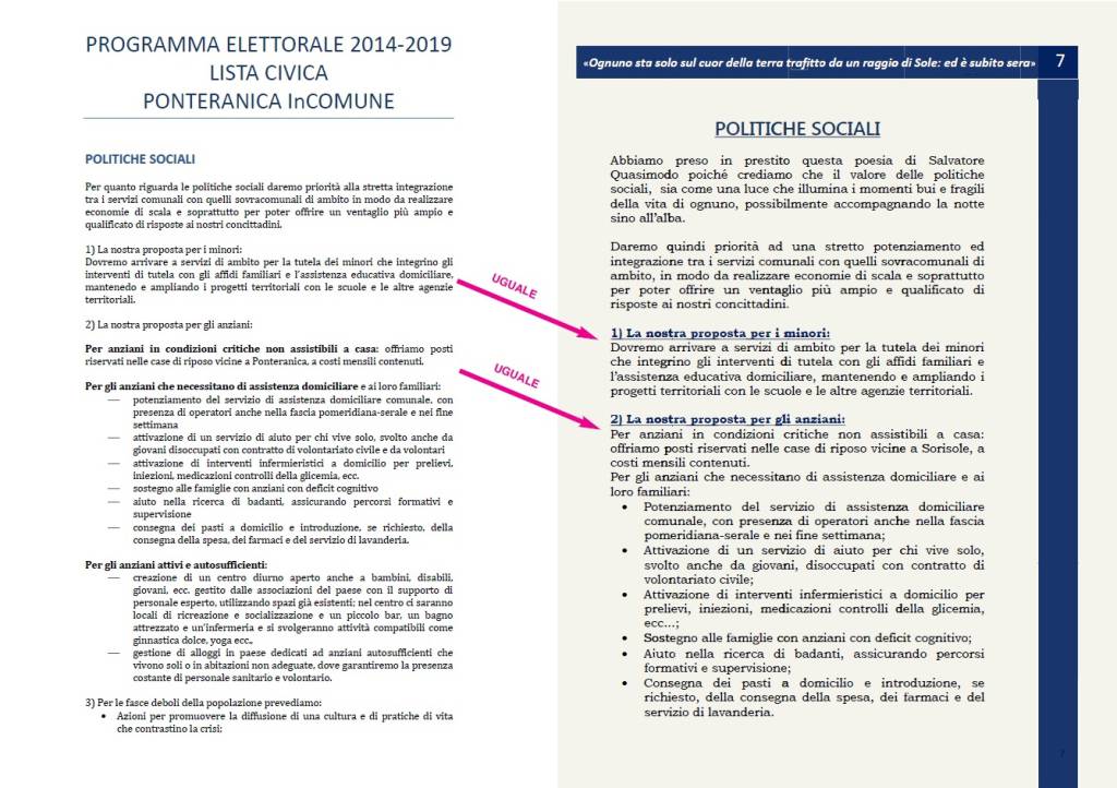 Sorisole, candidato della Lega copia programma