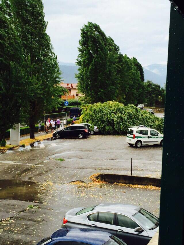 Bomba d'acqua su Bergamo