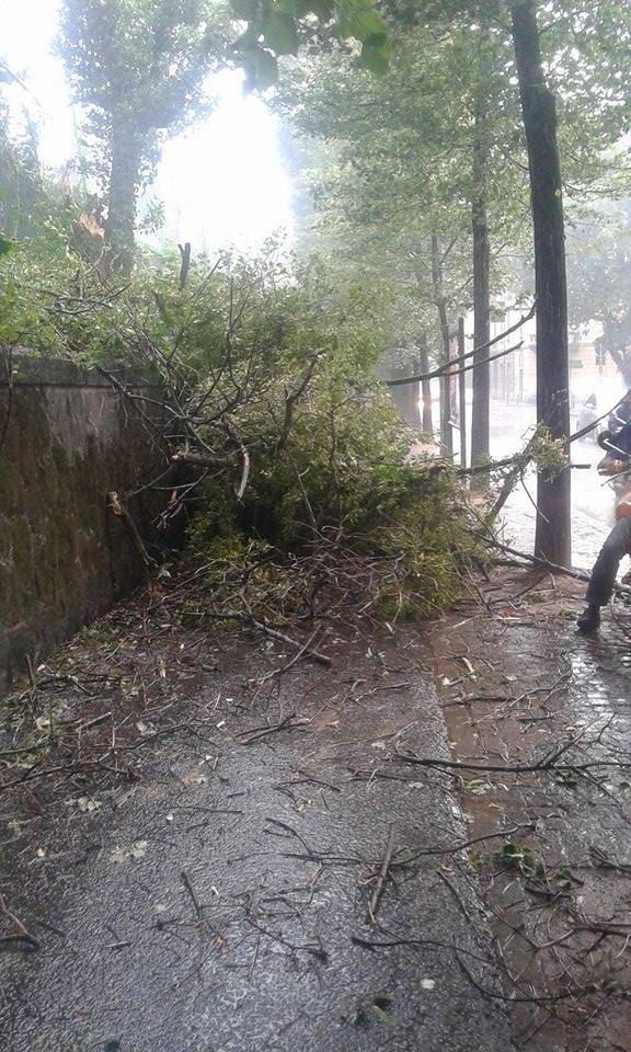 Bomba d'acqua su Bergamo