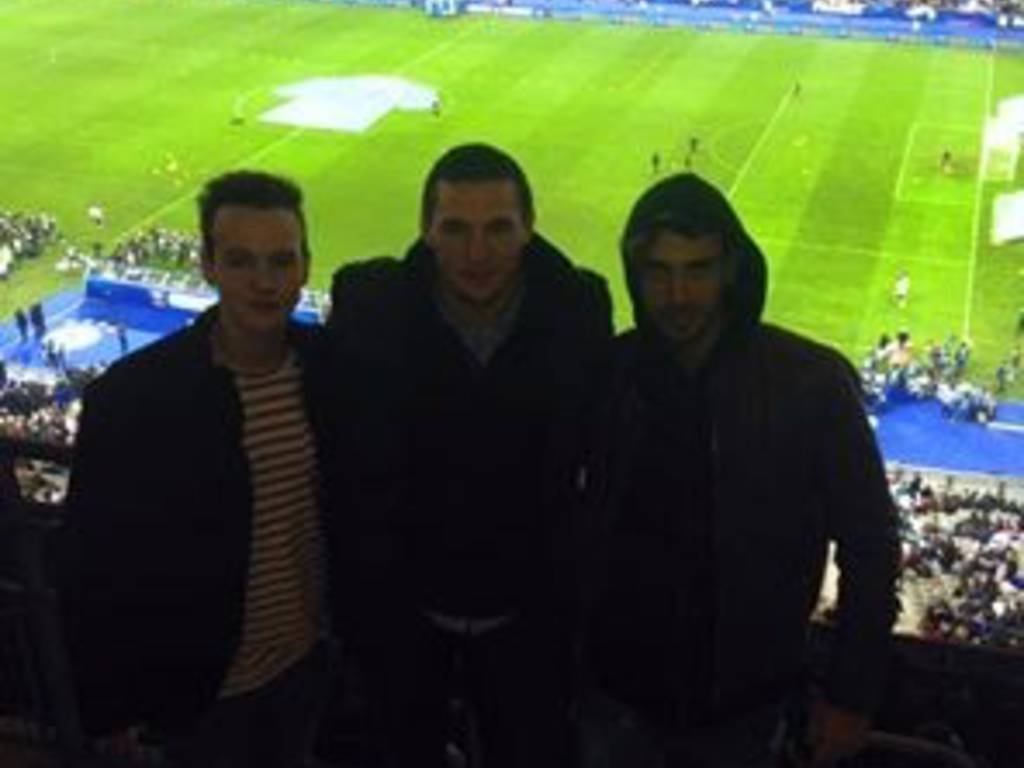 Daniele Bergomi allo Stade de France con due amici