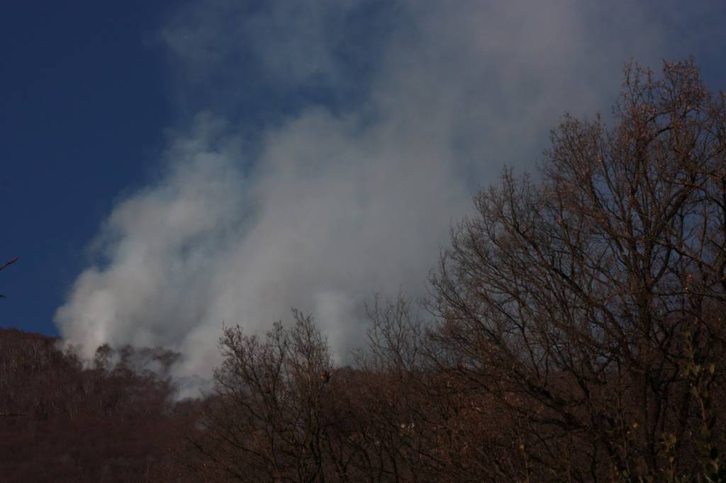 incendio roncola elicottero