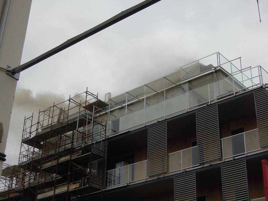 Incendio in via Corridoni