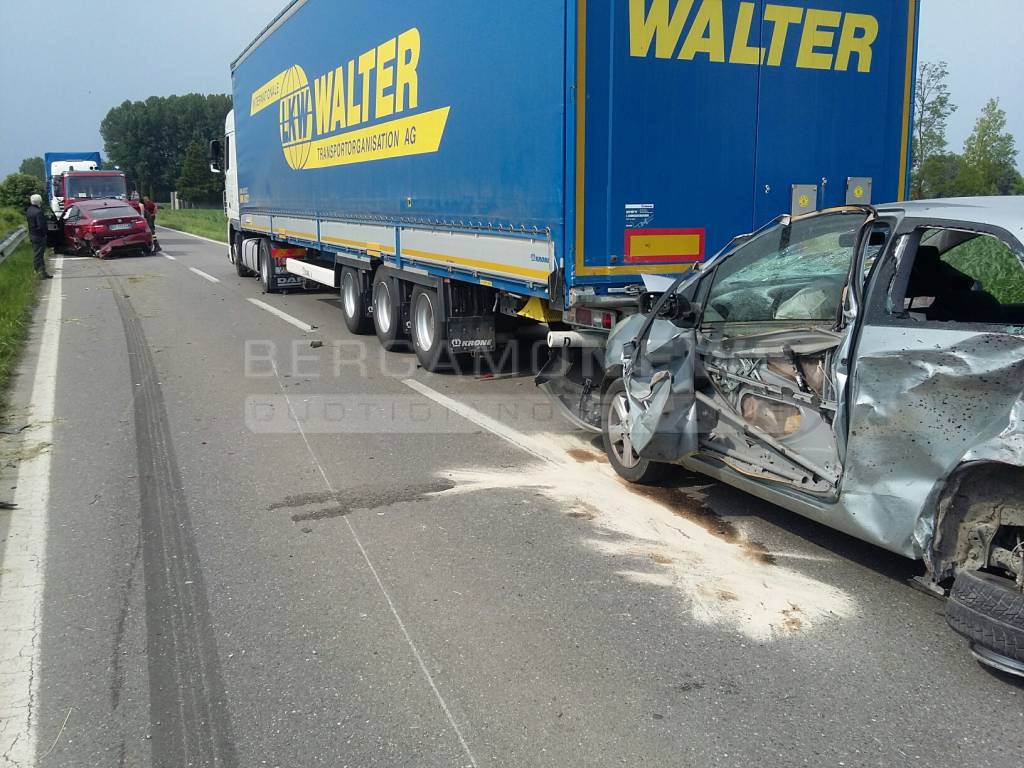 Incidente a Mozzanica martedì 7 giugno