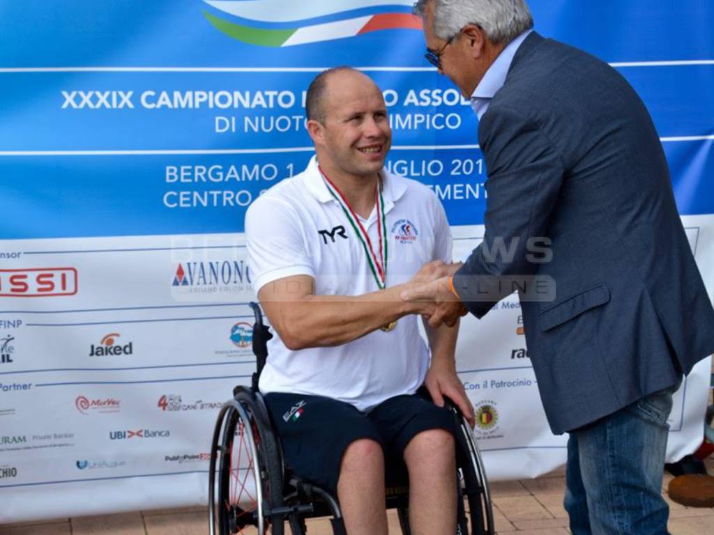 I campionati di nuoto paralimpico a Bergamo