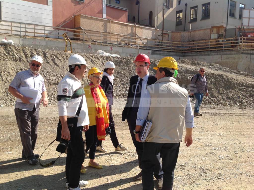 Lavori in Piazza Setti a Treviglio