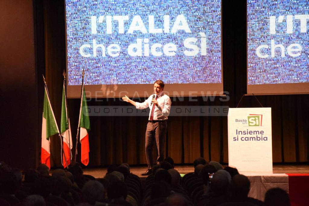 Matteo Renzi a Bergamo