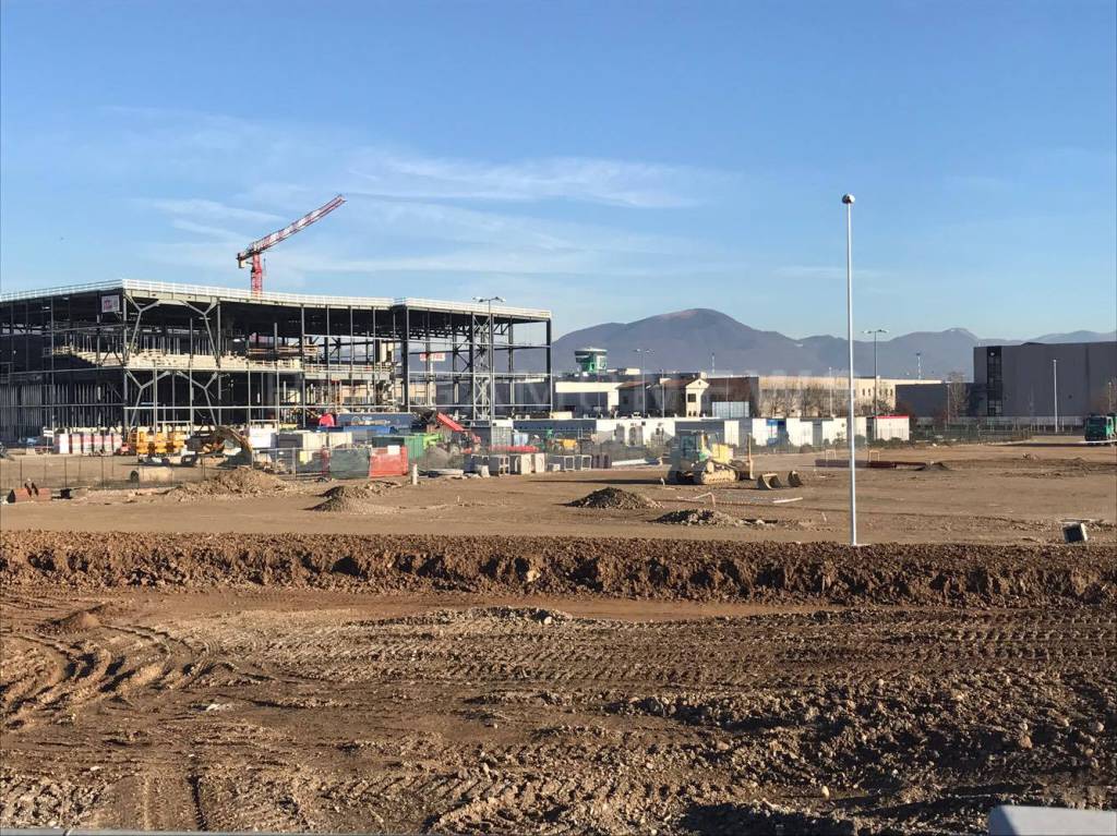 I lavori d'ampliamento del cantiere di Oriocenter