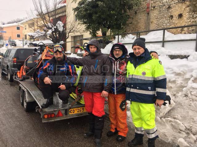 I volontari bergamaschi in Abruzzo