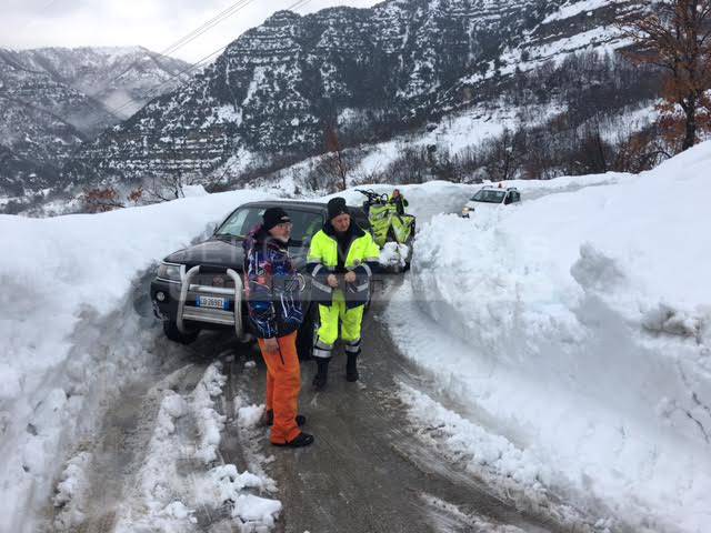 I volontari bergamaschi in Abruzzo