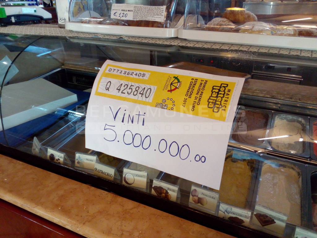 Lotteria Italia, vincita a Ranica