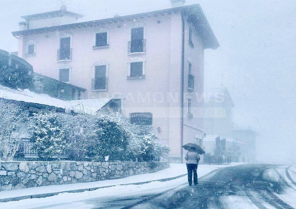 Neve su Bergamo e provincia