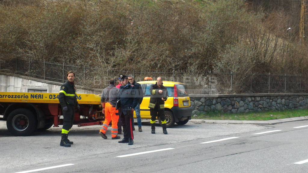 Camion nel fiume ad Ardesio