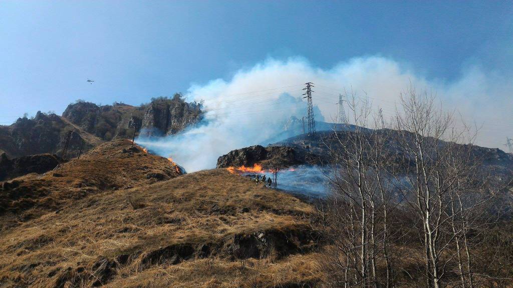 incendio al ponte del costone