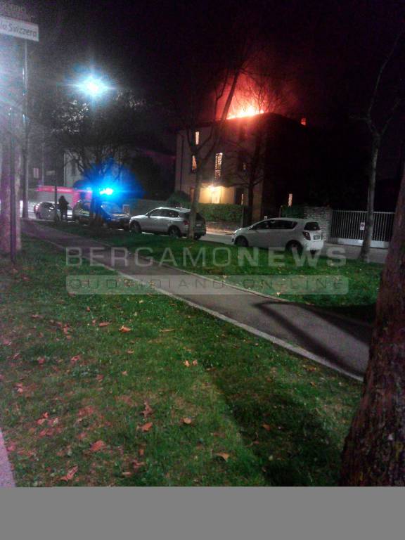 Incendio in via dei Celestini 