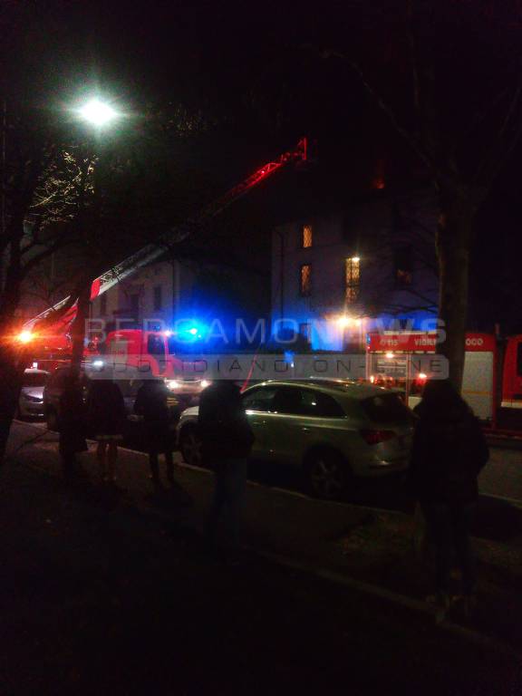 Incendio in via dei Celestini 