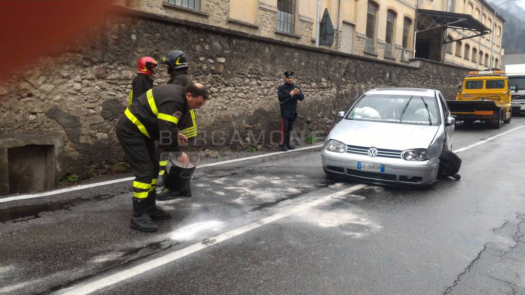 Incidente a Parre giovedì 23 marzo