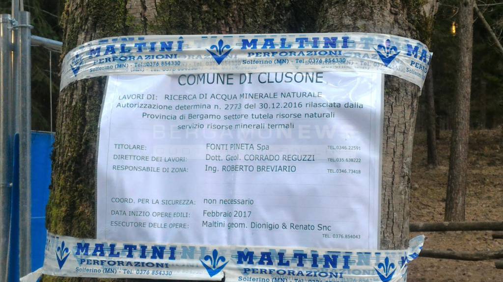 A Clusone si cerca l'acqua