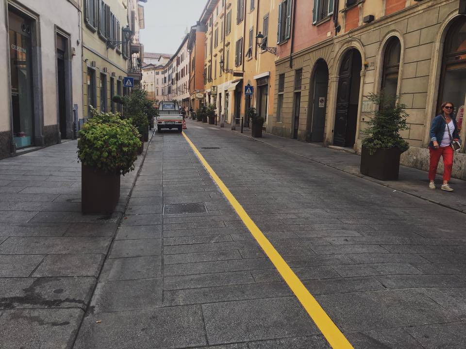 Pista ciclabile in via Tasso