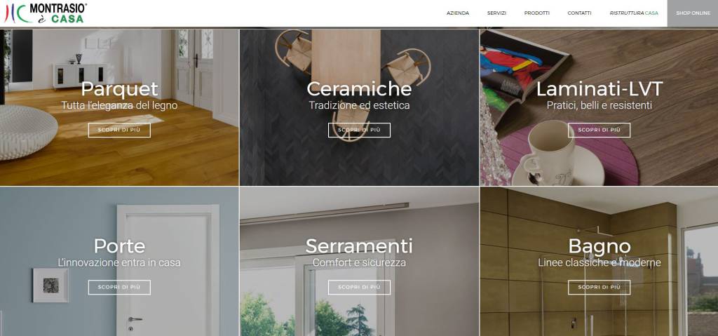 Valeo Studio firma il nuovo il sito internet di Montrasio: una vetrina digitale per la casa