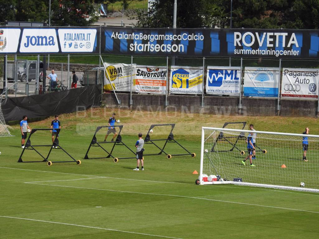 Atalanta, primo allenamento a Rovetta