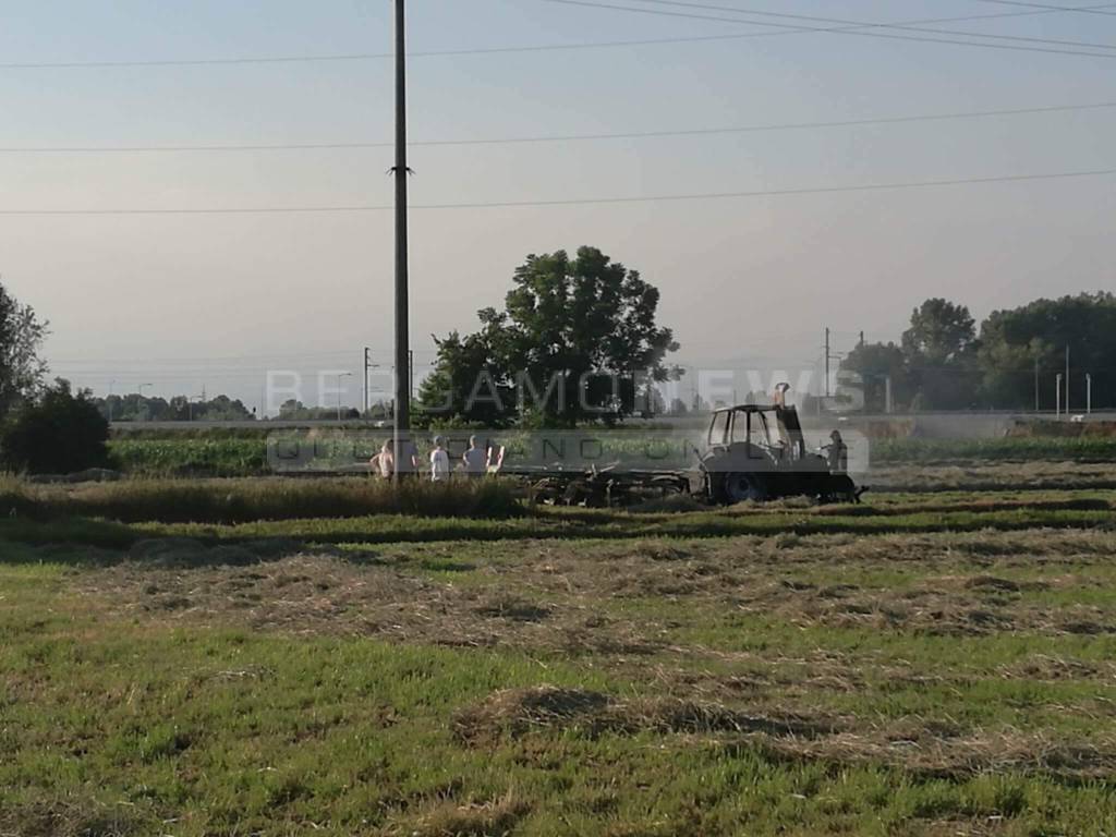 Incendio a Fornovo San Giovanni