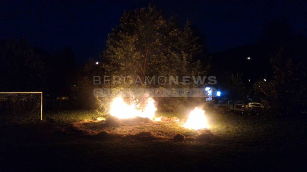 Esercitazione antincendio a Rovetta