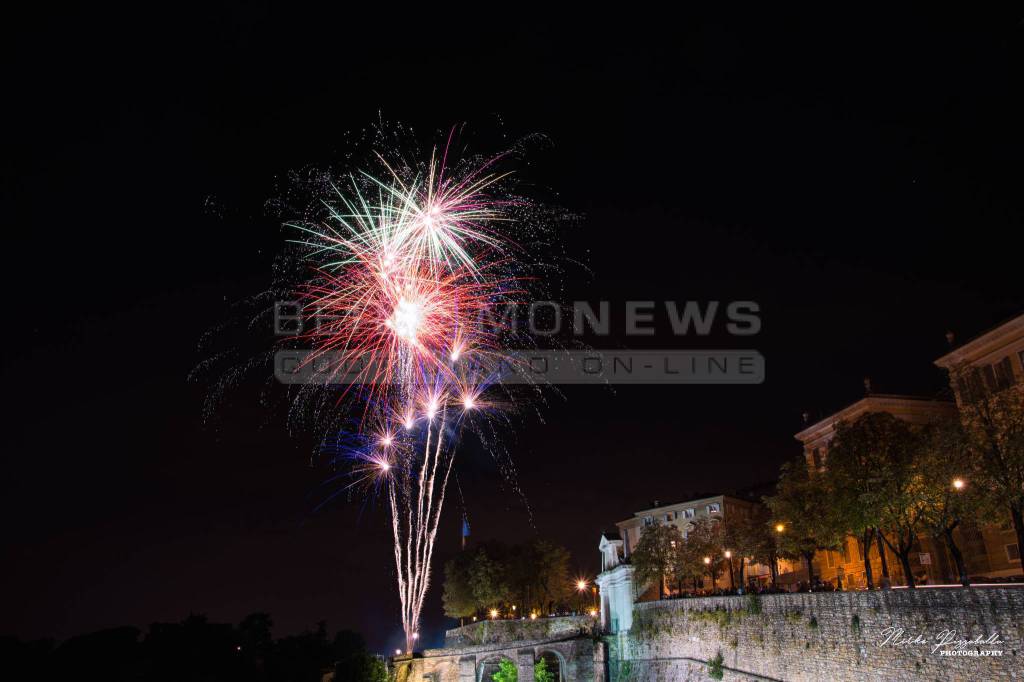 Fuochi d'artificio per Sant'Alessandro 2017