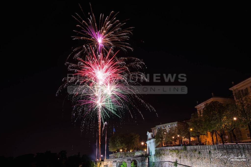 Fuochi d'artificio per Sant'Alessandro 2017