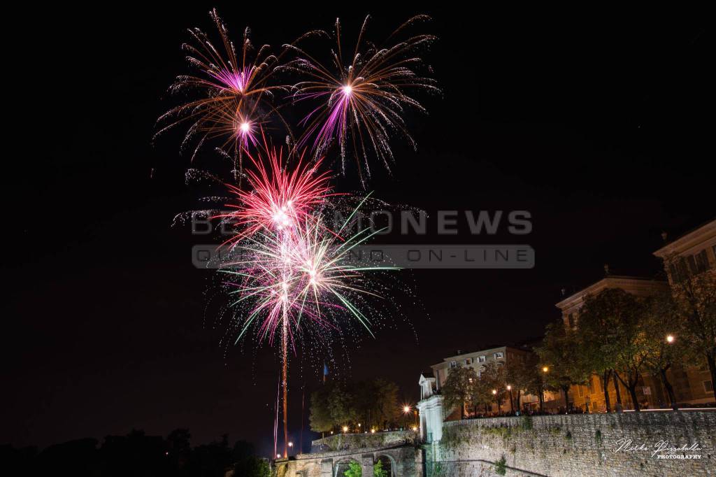 Fuochi d'artificio per Sant'Alessandro 2017