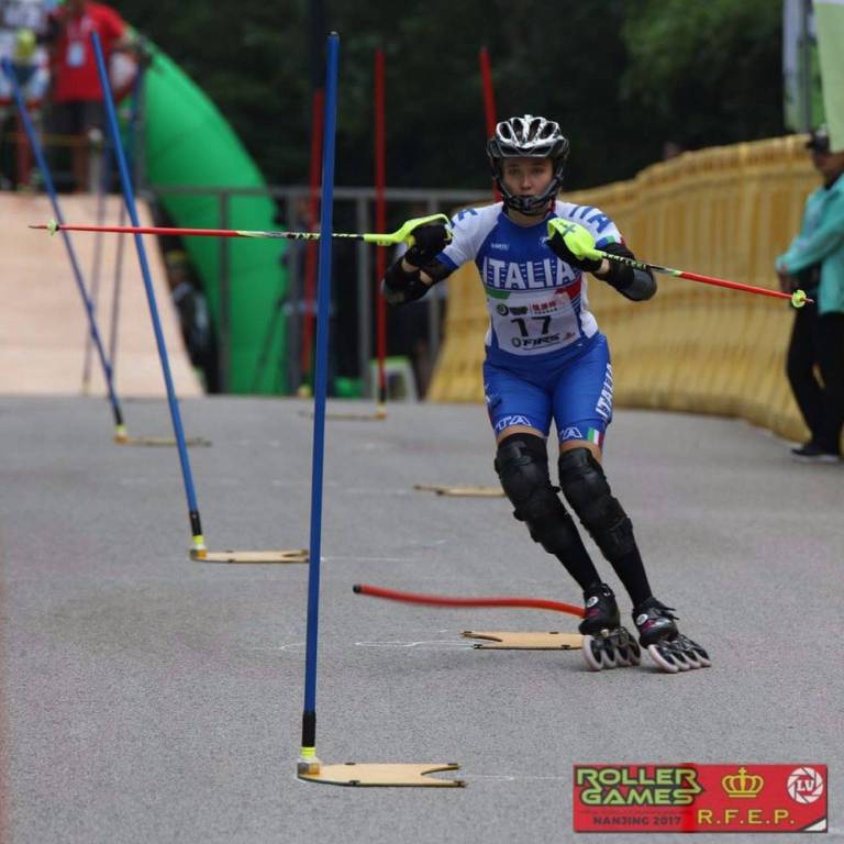 Irene Colombo a Nanjing per le Olimpiadi delle rotelle