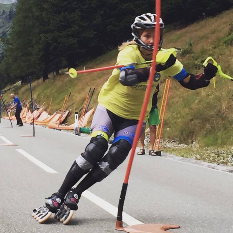 Irene Colombo a Nanjing per le Olimpiadi delle rotelle