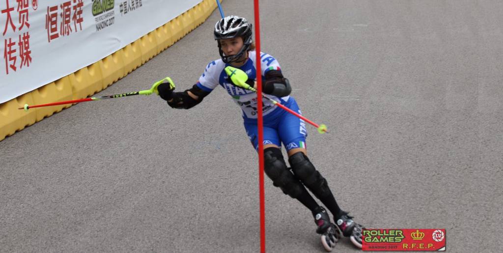 Irene Colombo a Nanjing per le Olimpiadi delle rotelle