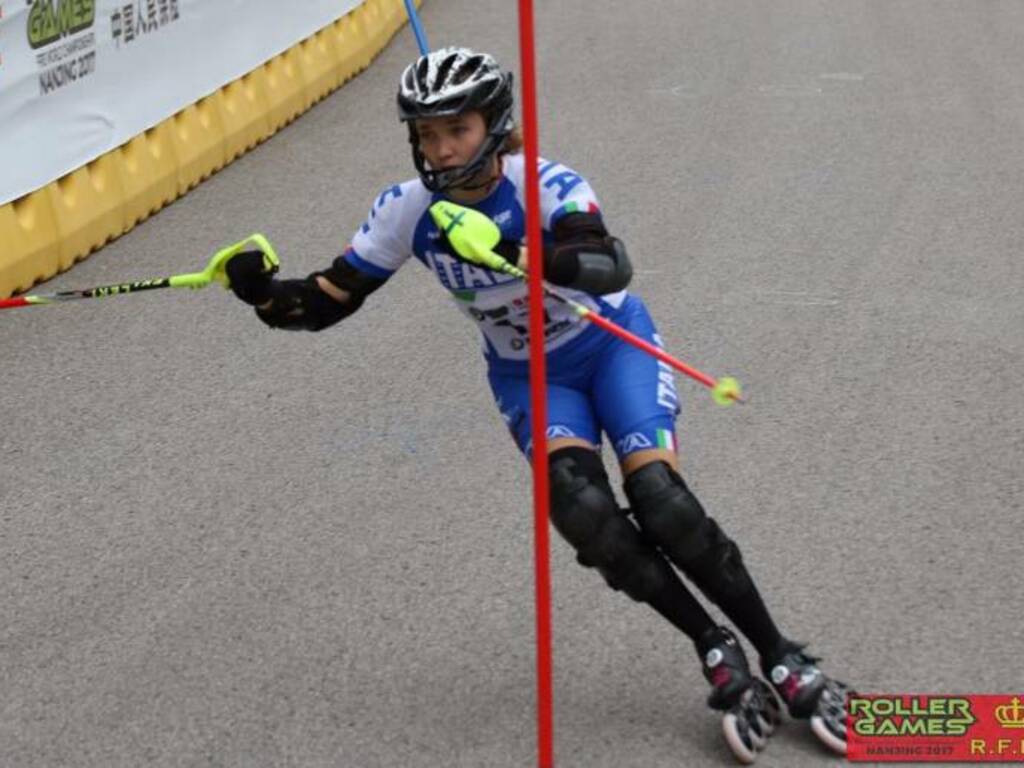 Irene Colombo a Nanjing per le Olimpiadi delle rotelle