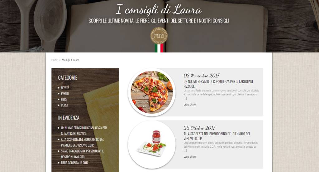 Il nuovo sito di Laura Catering 