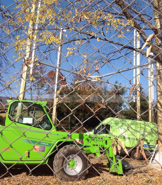 Lavori di costruzione del nuovo Parco Avventura