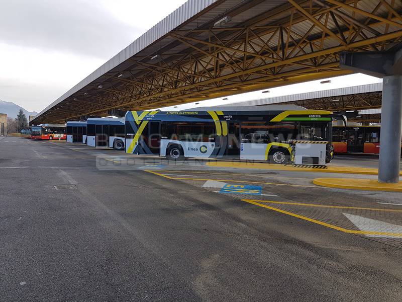 I primi autobus della Linea C