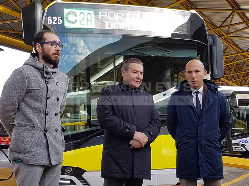 I primi autobus della Linea C