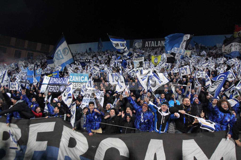 I tifosi atalantini al Mapei Stadium