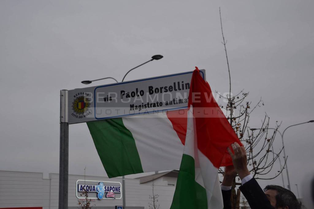 Inaugurata via Paolo Borsellino