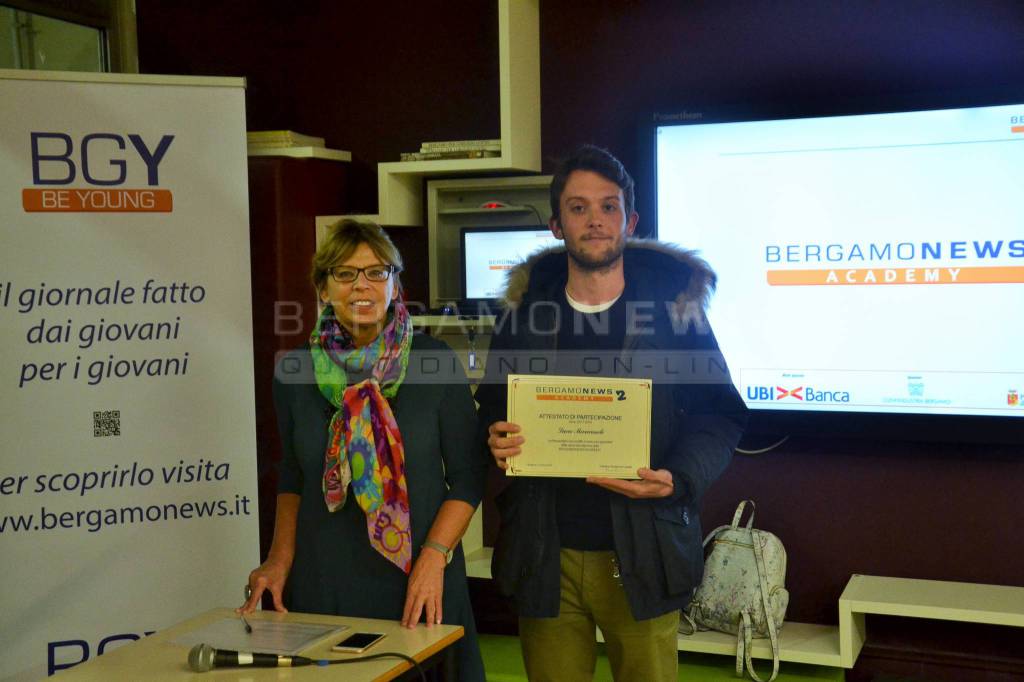 Bergamonews Academy 2: la consegna dei diplomi