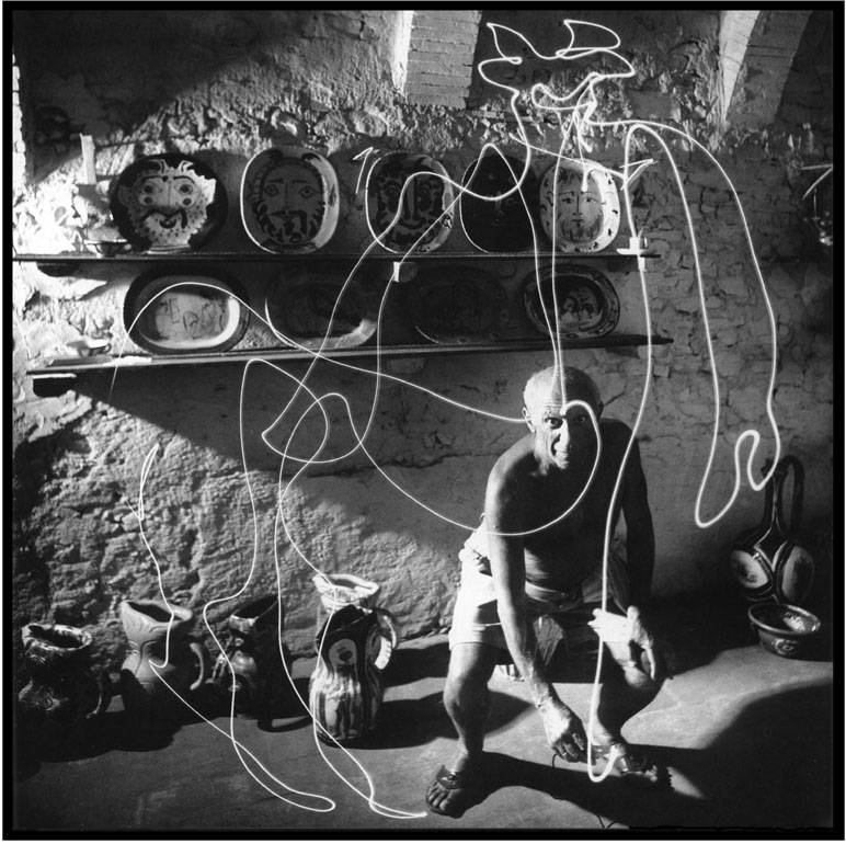 Picasso e “light painting”