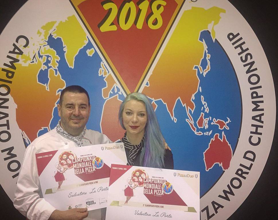 Salvatore e Valentina La Porta (Al posto giusto) vicecampioni mondiali di pizza a due